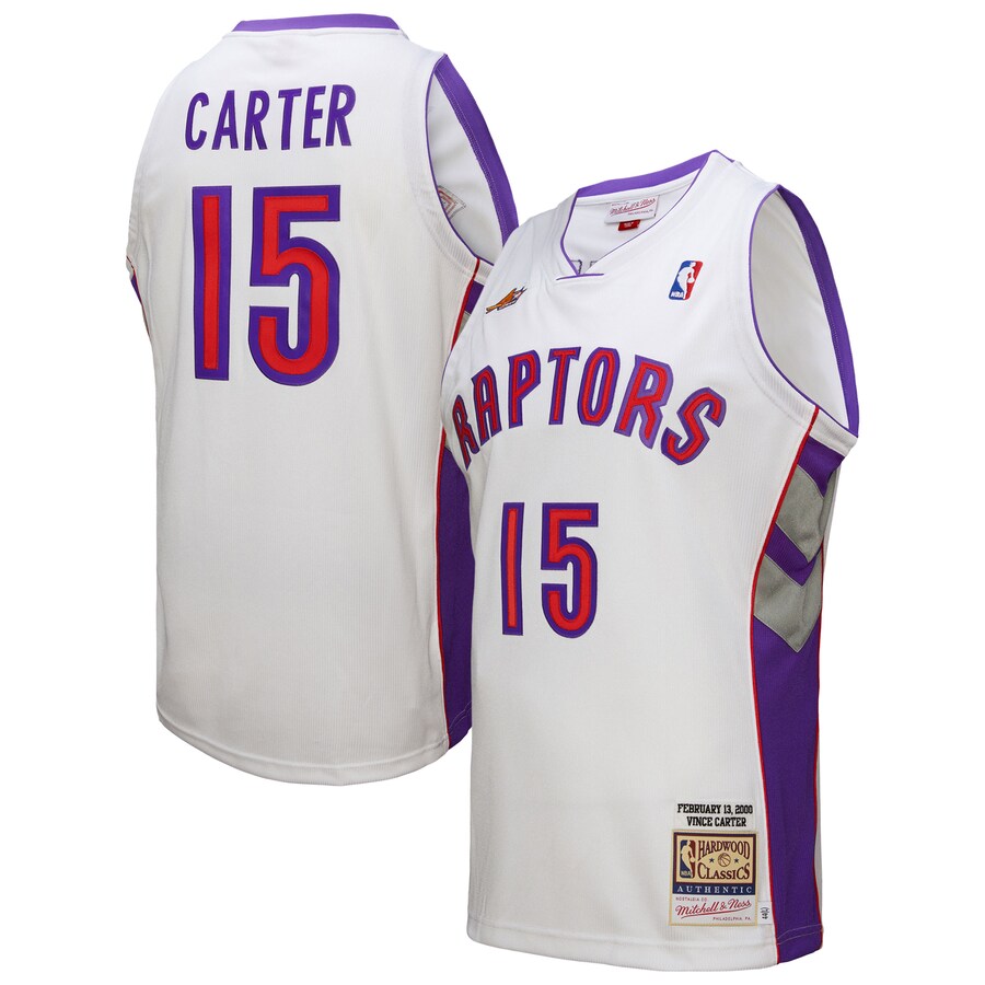 Men's Toronto Raptors Vince Carter Mitchell & Ness White 2000 NBA All-Star Game Authentic Jersey