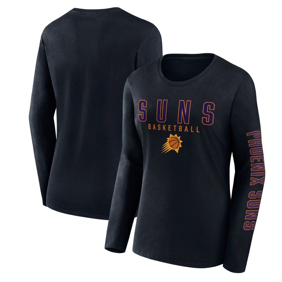 Women's Phoenix Suns Fanatics Black Top Baller Long Sleeve T-Shirt
