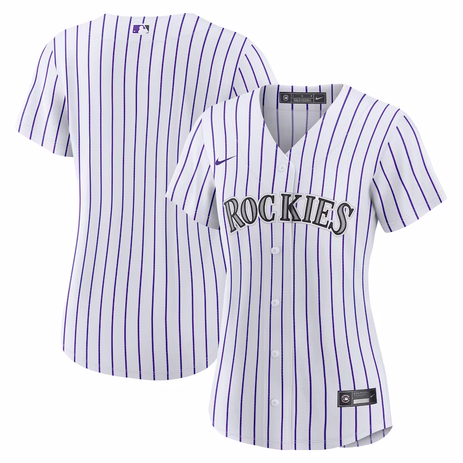 Women's Colorado Rockies Nike White Home Replica Team Jersey
