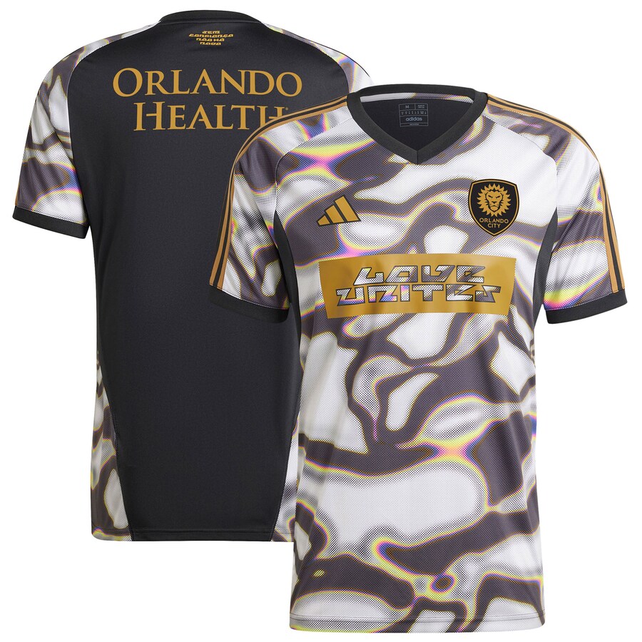 Men's Orlando City SC adidas Black 2024 Pride Pre-Match Top