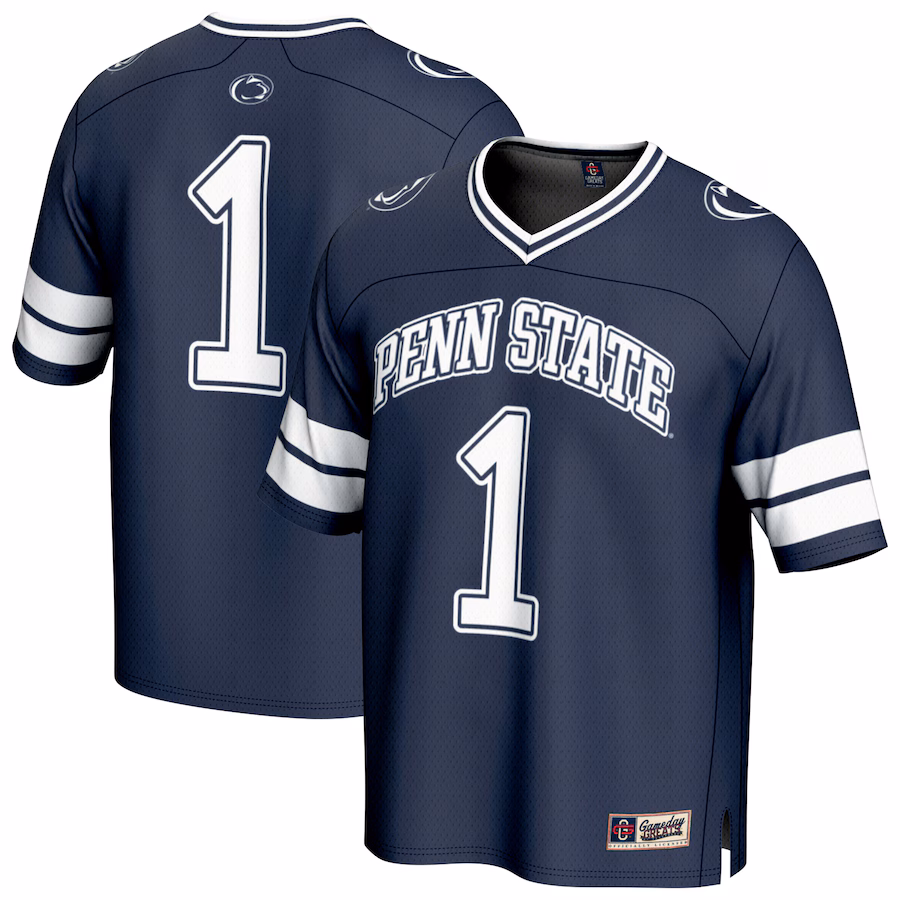 GameDay Greats #1 Navy Penn State Nittany Lions Lightweight Collegiate Football Fashion Jersey