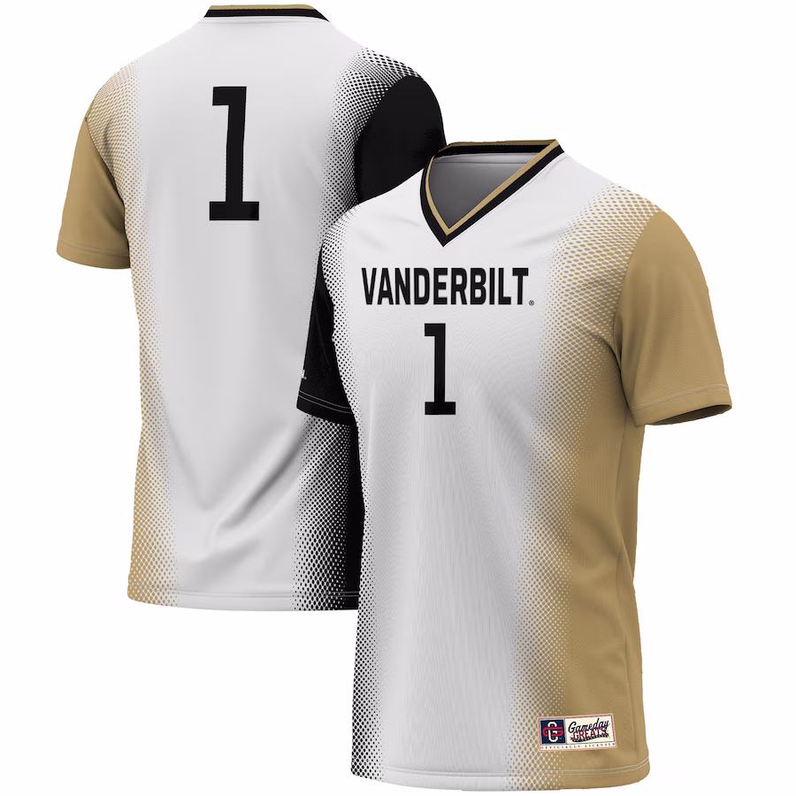 #1 Vanderbilt Commodores GameDay Greats Youth  Lightweight Women's Soccer Jersey - White