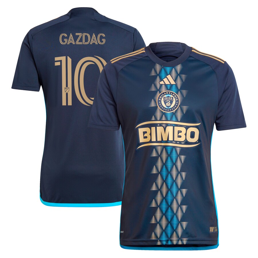 Men's Philadelphia Union Daniel Gazdag adidas Navy 2024 The XV Kit Replica Player Jersey