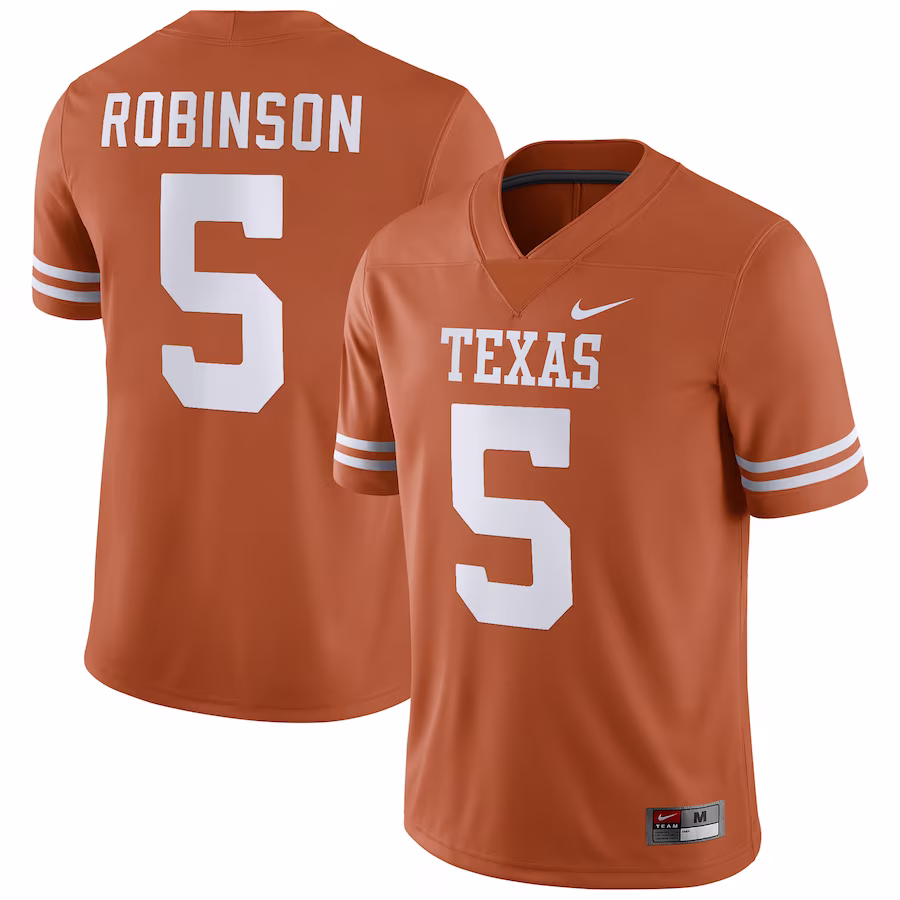 Bijan Robinson Texas Longhorns Nike Player Game Jersey - Texas Orange