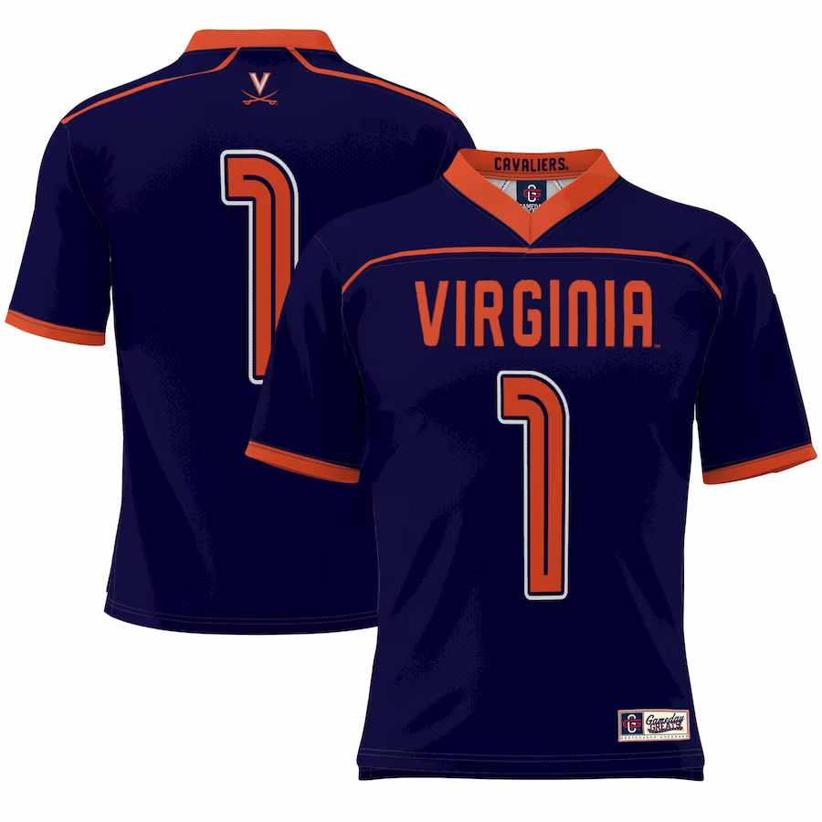#1 Virginia Cavaliers GameDay Greats Lightweight Lacrosse Jersey - Navy