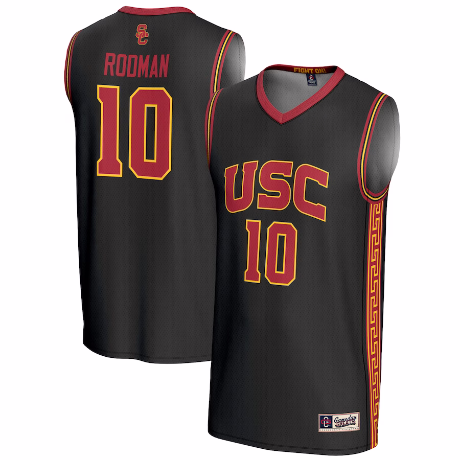 DJ Rodman USC Trojans GameDay Greats  NIL Lightweight Fashion Player Basketball Jersey?�C Black