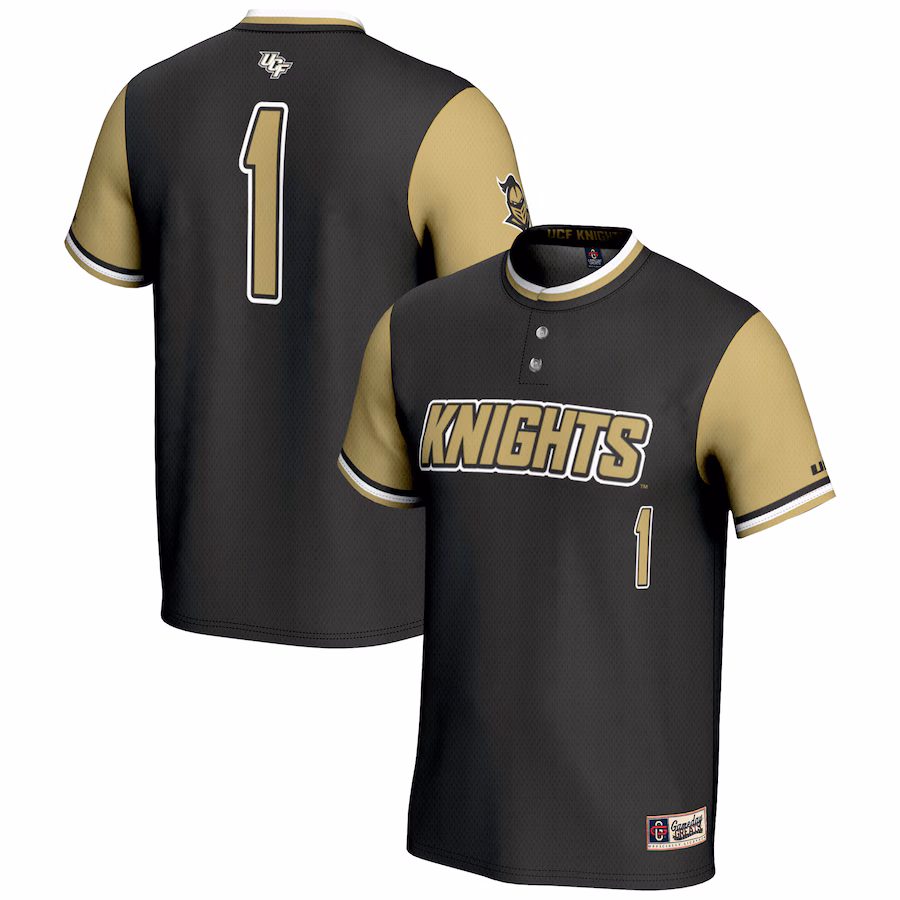 GameDay Greats #1 Black UCF Knights Lightweight Softball Jersey