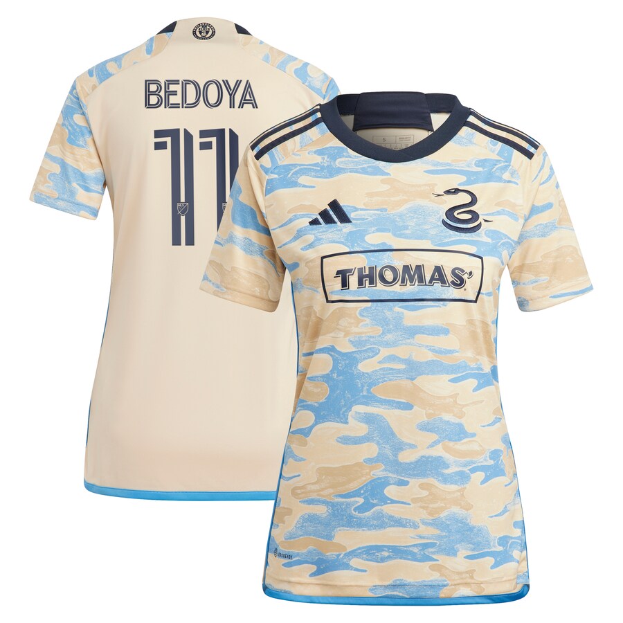 Women's Philadelphia Union Alejandro Bedoya adidas Tan 2023 For Philly Replica Jersey