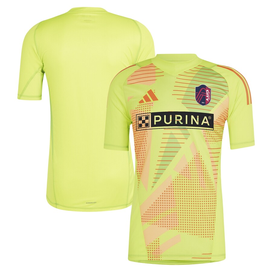 Men's St. Louis City SC adidas Yellow 2024 Goalkeeper Jersey