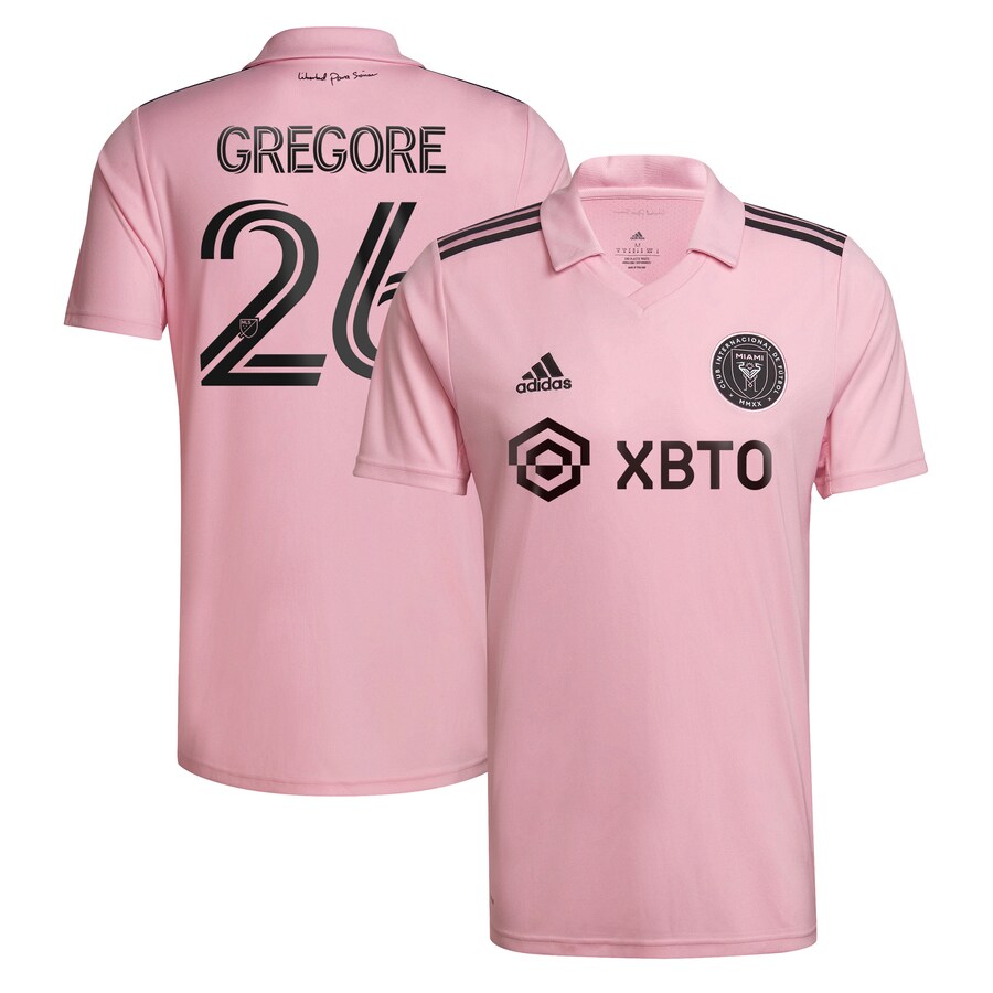 Men's Inter Miami CF Gregore adidas Pink 2022 The Heart Beat Kit Replica Team Player Jersey