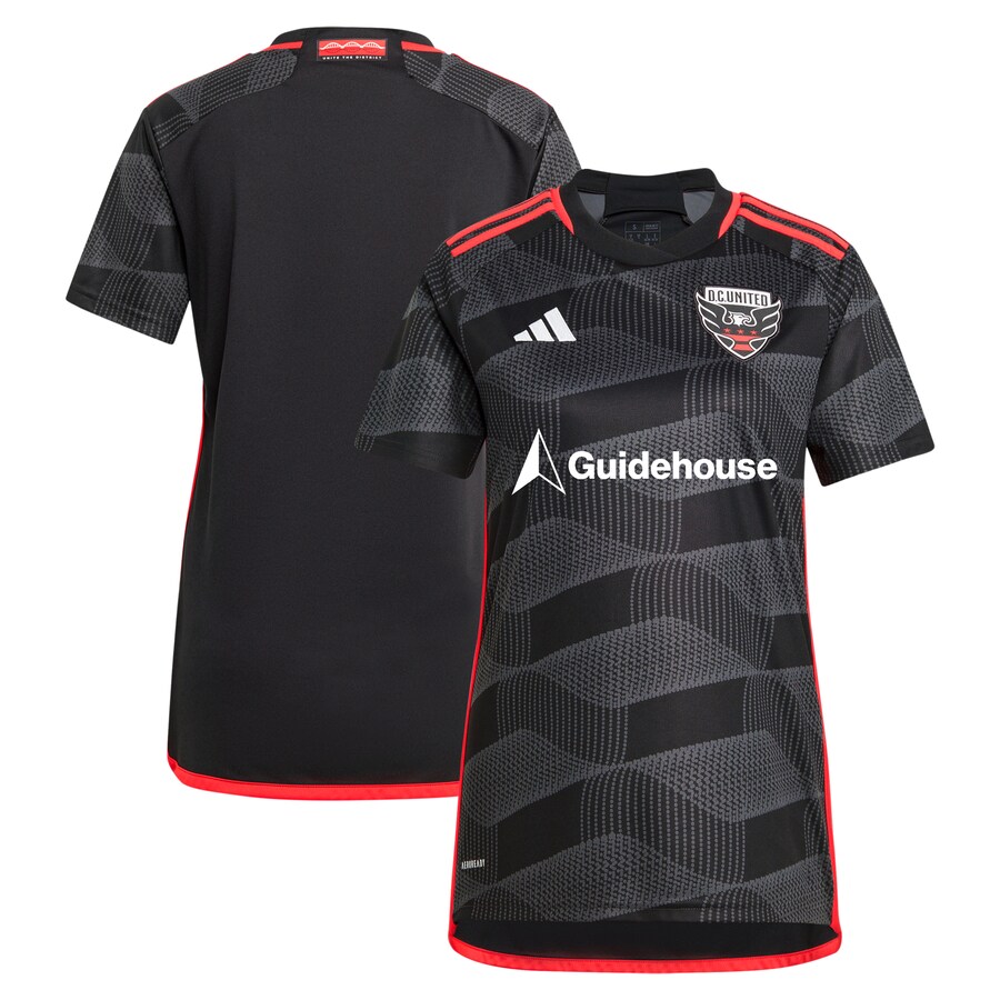 Women's D.C. United adidas Black 2024 The Icon Kit Replica Jersey