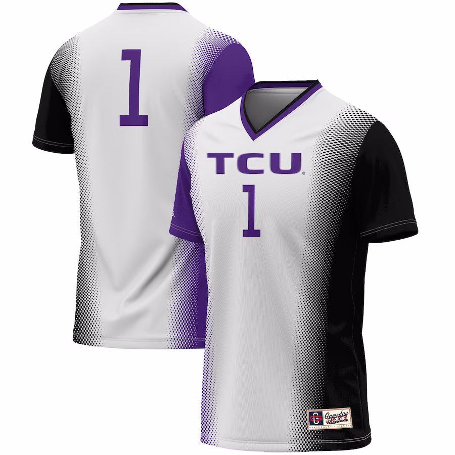 #1 TCU Horned Frogs GameDay Greats Youth  Lightweight Women's Soccer Jersey - White