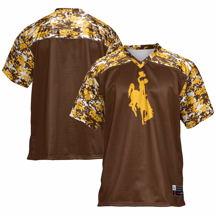 Men's GameDay Greats Brown Wyoming Cowboys Football Jersey