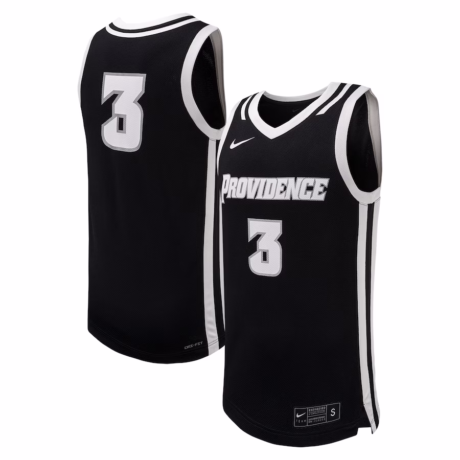 #3 Providence Friars Nike Replica Basketball Jersey - Black