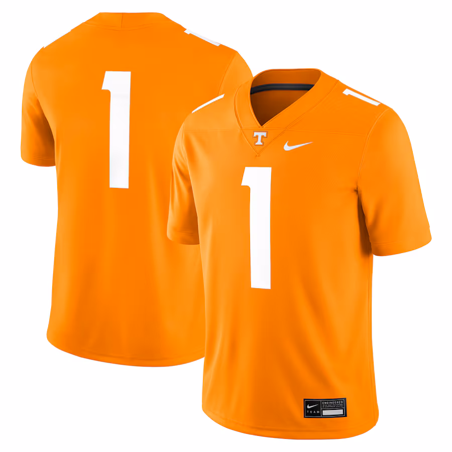#1 Tennessee Volunteers Nike Game Jersey - Tennessee Orange