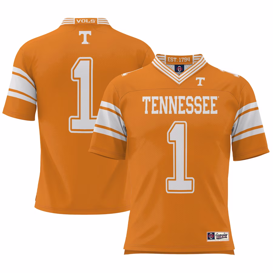 #1 Tennessee Volunteers GameDay Greats Football Jersey - Cardinal