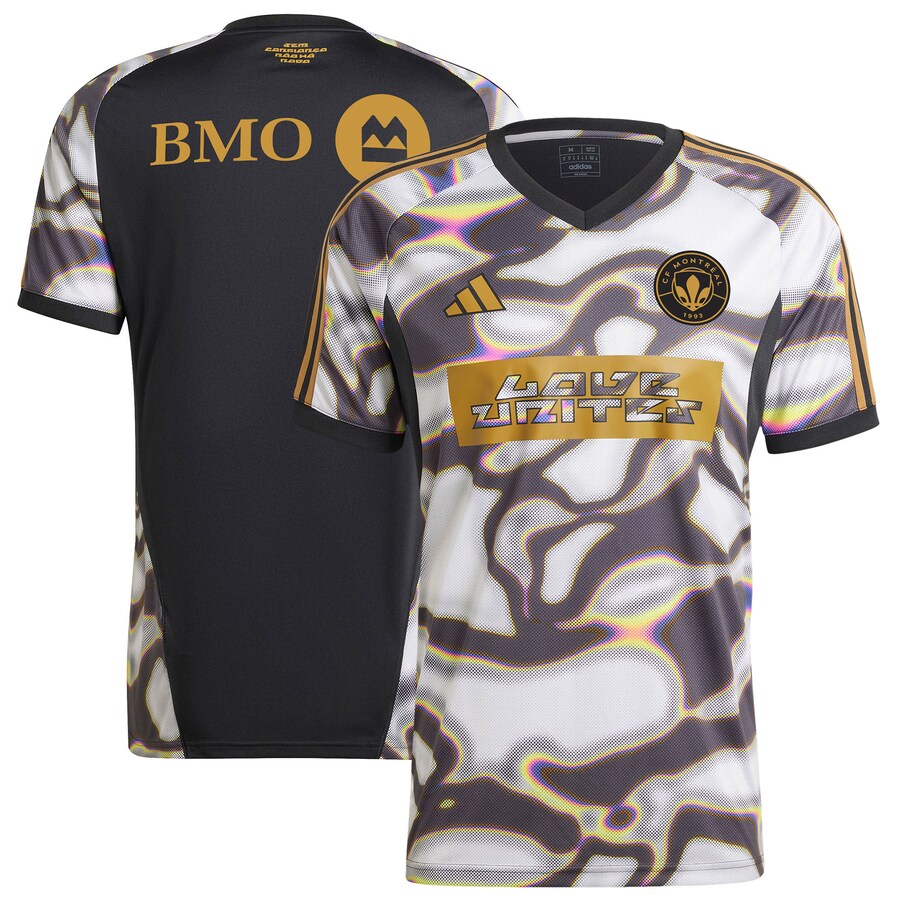 Men's CF Montreal adidas Black 2024 Pride Pre-Match Top