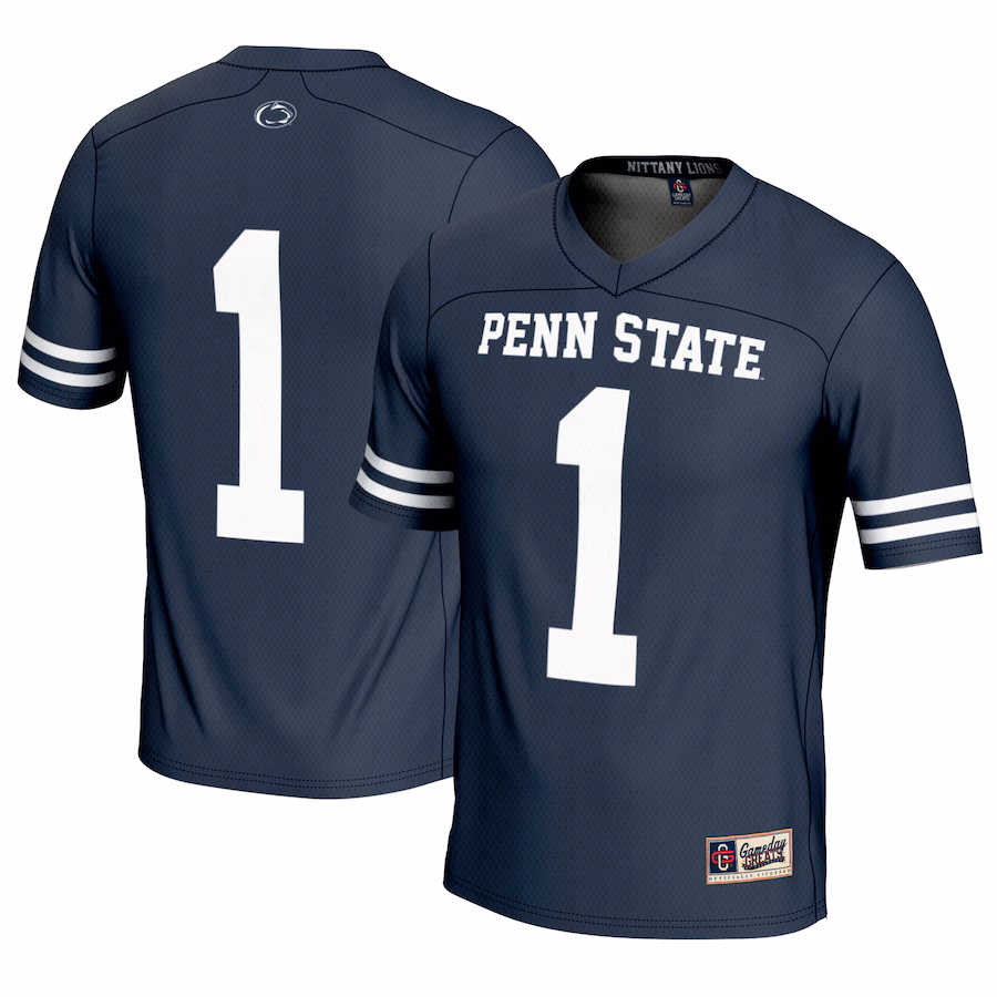 Men's GameDay Greats #1 Navy Penn State Nittany Lions Lightweight Lacrosse Jersey