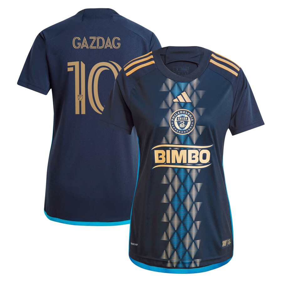 Women's Philadelphia Union Daniel Gazdag adidas Navy 2024 The XV Kit Replica Player Jersey