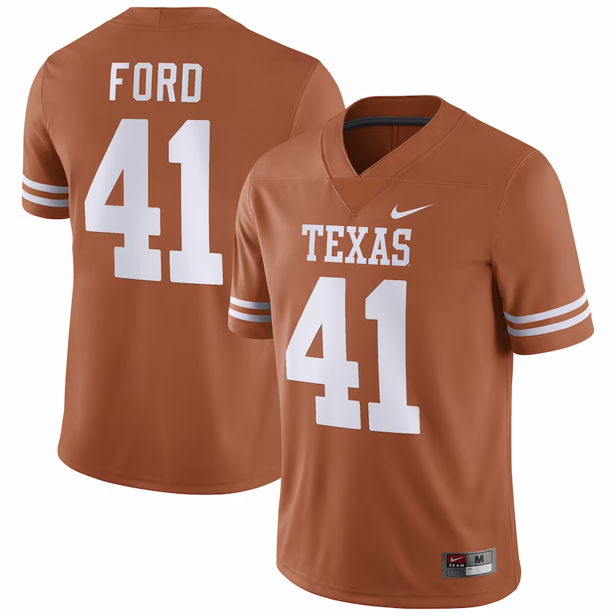 Jaylan Ford Texas Longhorns Nike Player Game Jersey - Texas Orange