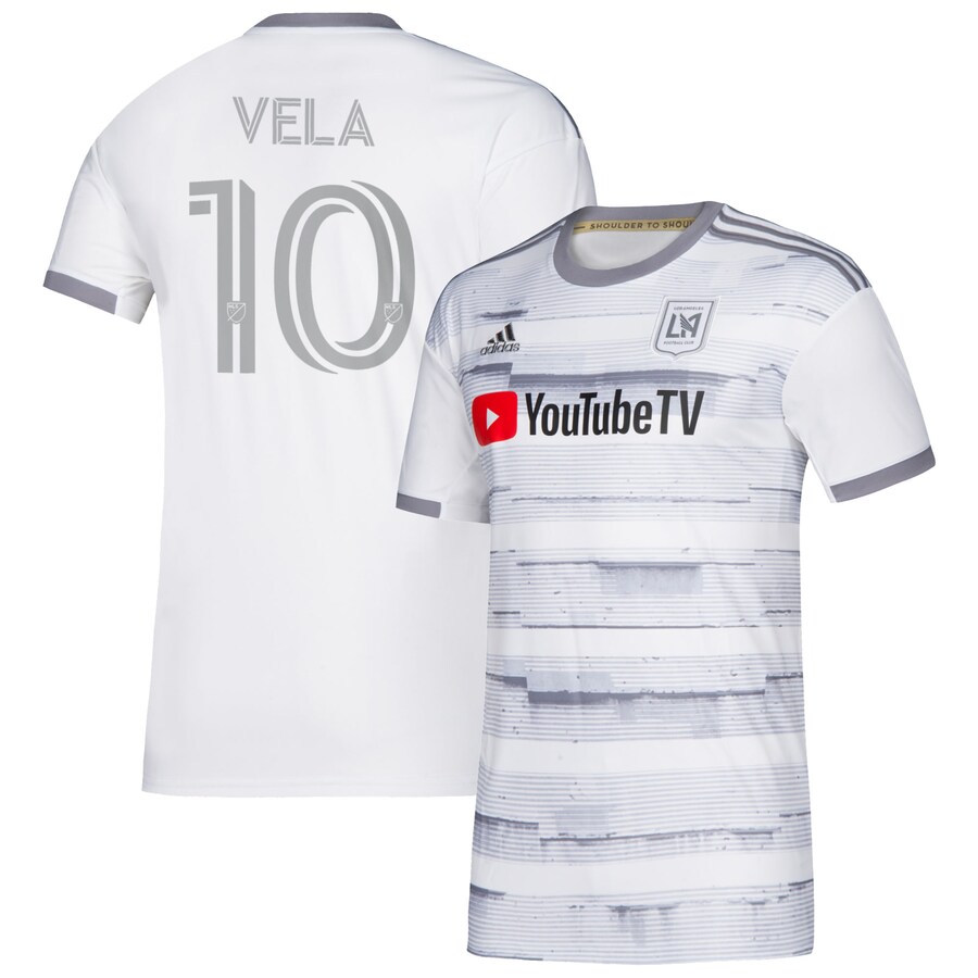 Youth LAFC Carlos Vela adidas White 2020 Secondary Replica Jersey