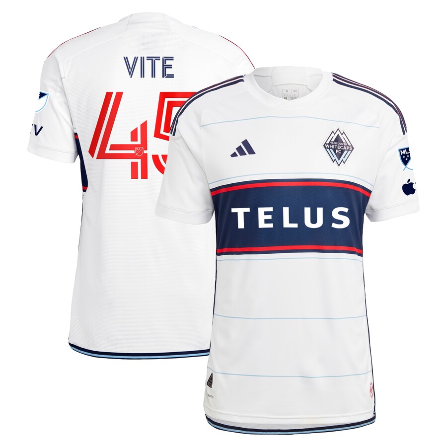 Men's Vancouver Whitecaps FC Pedro Vite adidas White 2023 Bloodlines Authentic Player Jersey