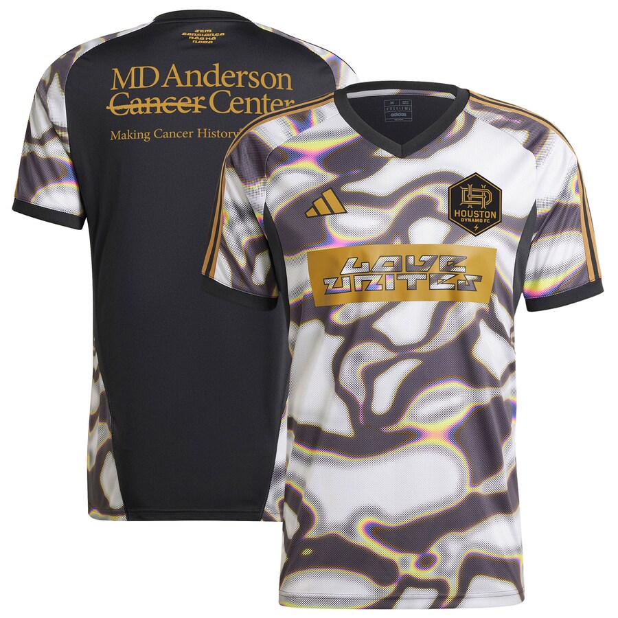 Men's Houston Dynamo FC adidas Black 2024 Pride Pre-Match Top