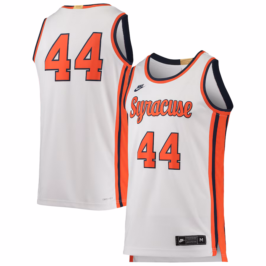 #44 Syracuse Orange Nike Retro Limited Jersey - White