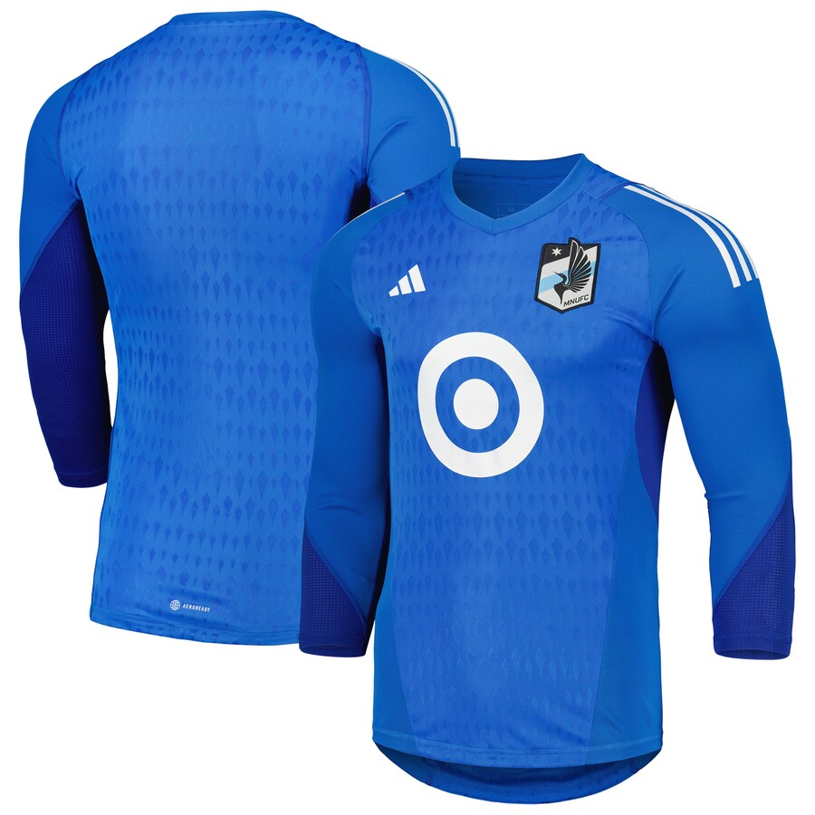 Men's Minnesota United FC adidas Blue 2023 Goalkeeper Long Sleeve Replica Jersey