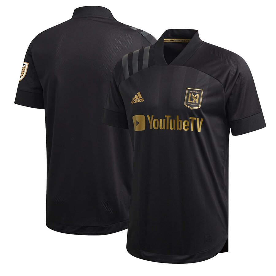 Men's LAFC adidas Black 2020 Primary Authentic Blank Jersey