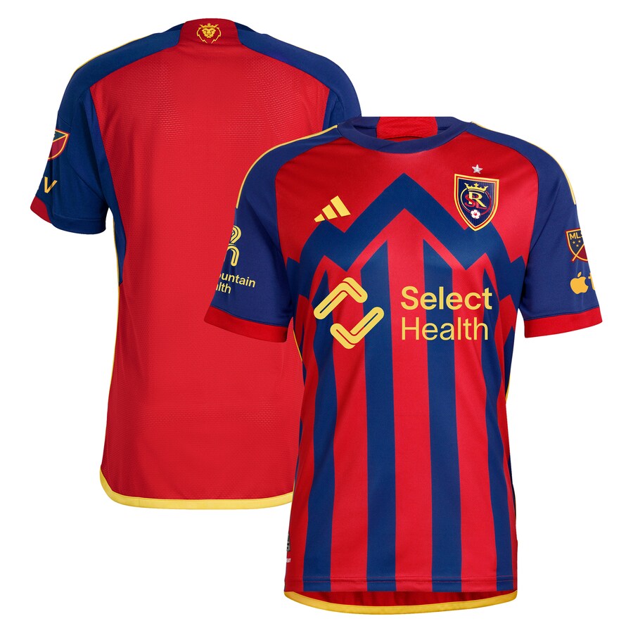 Men's Real Salt Lake adidas Red 2024 Peak Utah Authentic Jersey