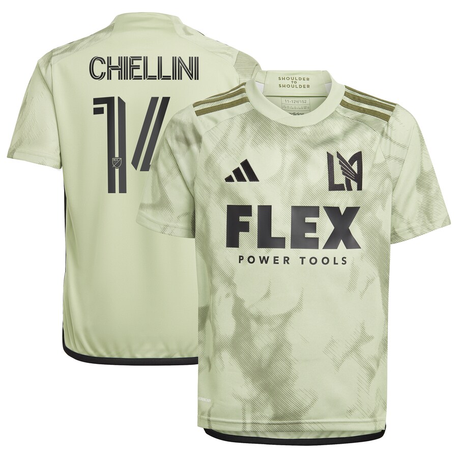 Youth LAFC Giorgio Chiellini adidas Green 2023 Smokescreen Replica Player Jersey