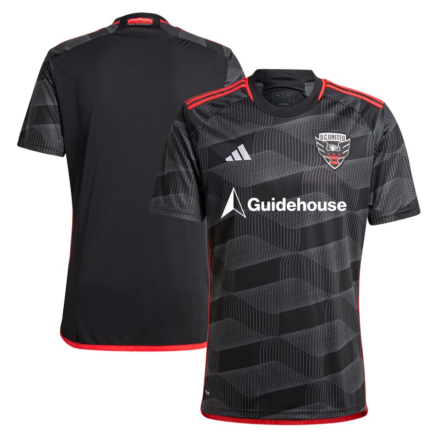 Men's D.C. United adidas Black 2024 The Icon Kit Replica Jersey