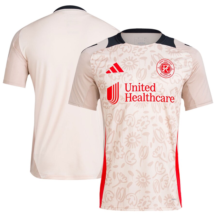 Men's New England Revolution adidas Brown 2024 One Planet Pre-Match Top