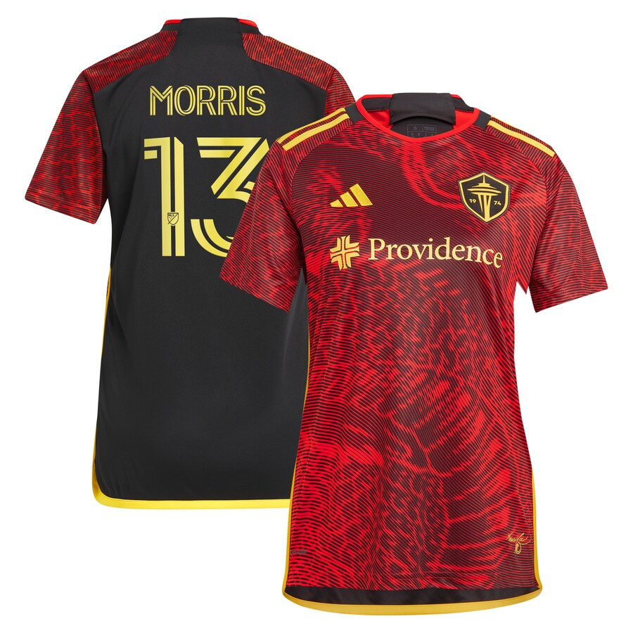 Women's Seattle Sounders FC Jordan Morris adidas Red 2024 The Bruce Lee Kit Replica Player Jersey