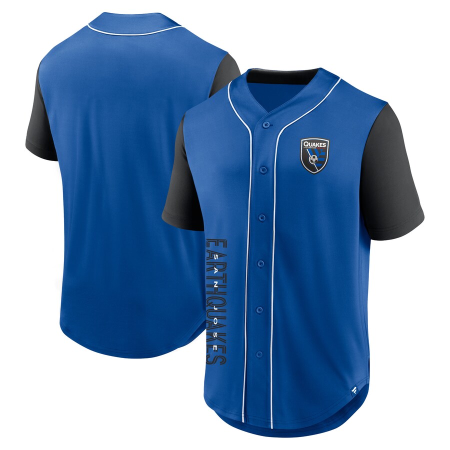 Men's San Jose Earthquakes Fanatics Royal Balance Fashion Baseball Jersey