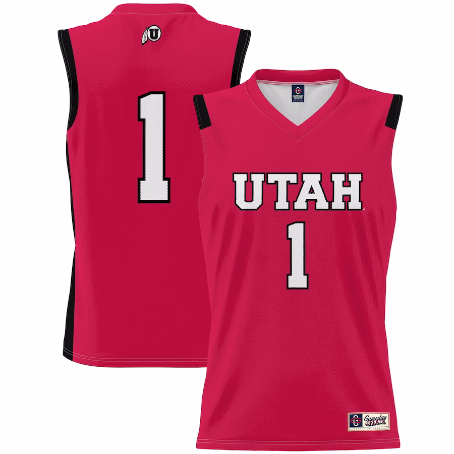 #1 Utah Utes GameDay Greats Youth Lightweight Basketball Jersey - Red