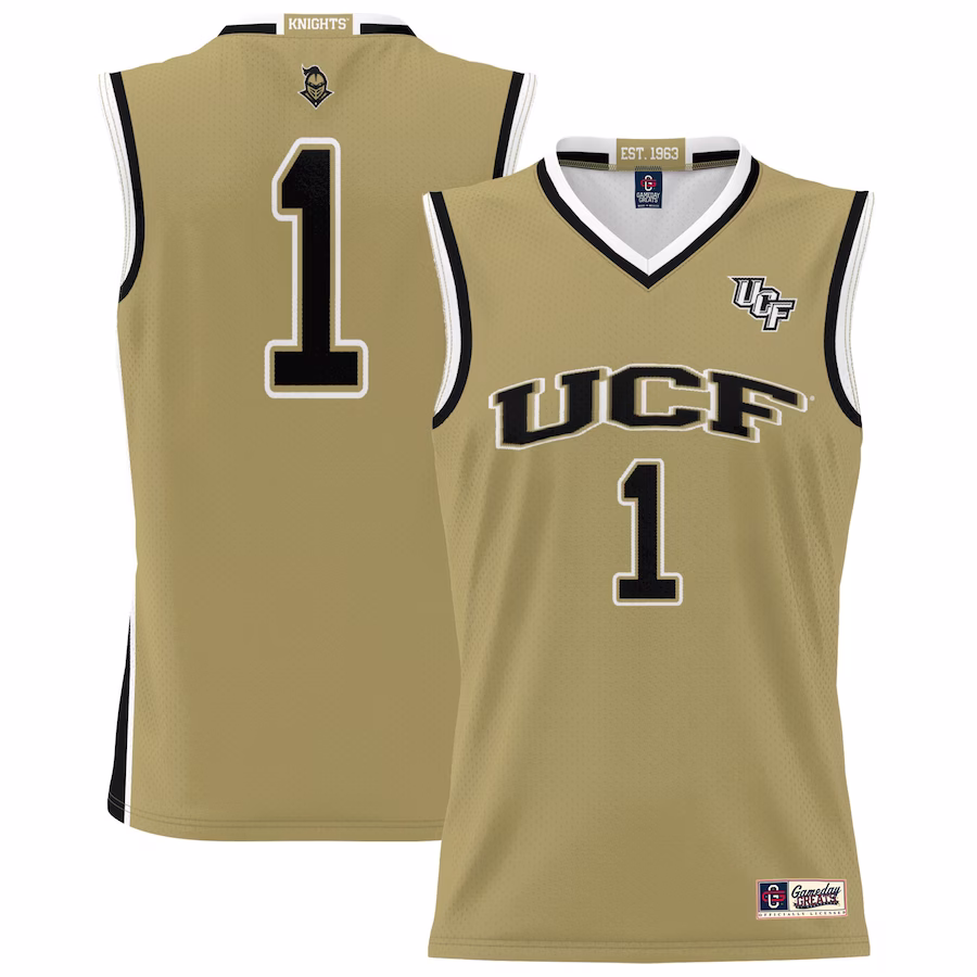#1 UCF Knights GameDay Greats Unisex Lightweight Basketball Jersey - Gold