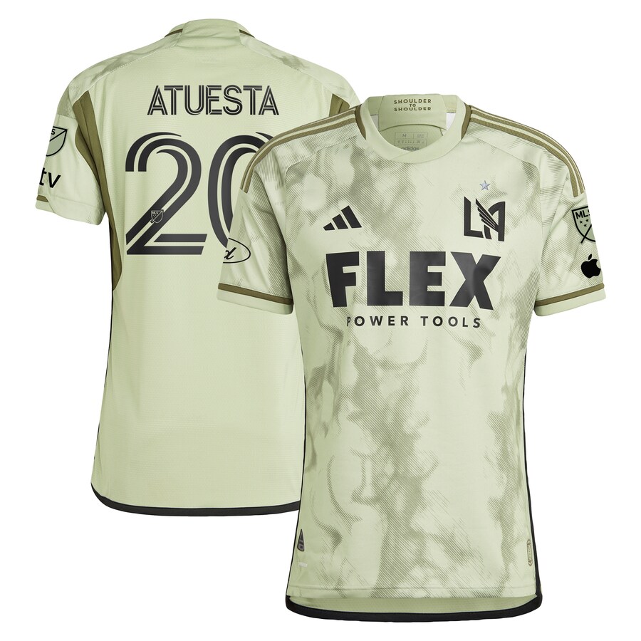 Men's LAFC Eduard Atuesta adidas Green 2024 Smokescreen Authentic Player Jersey