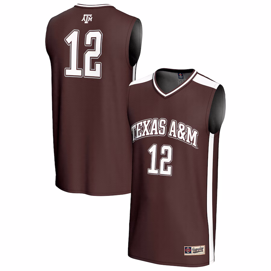 Unisex GameDay Greats #12 Maroon Texas A&M Aggies Lightweight Basketball Fashion Jersey