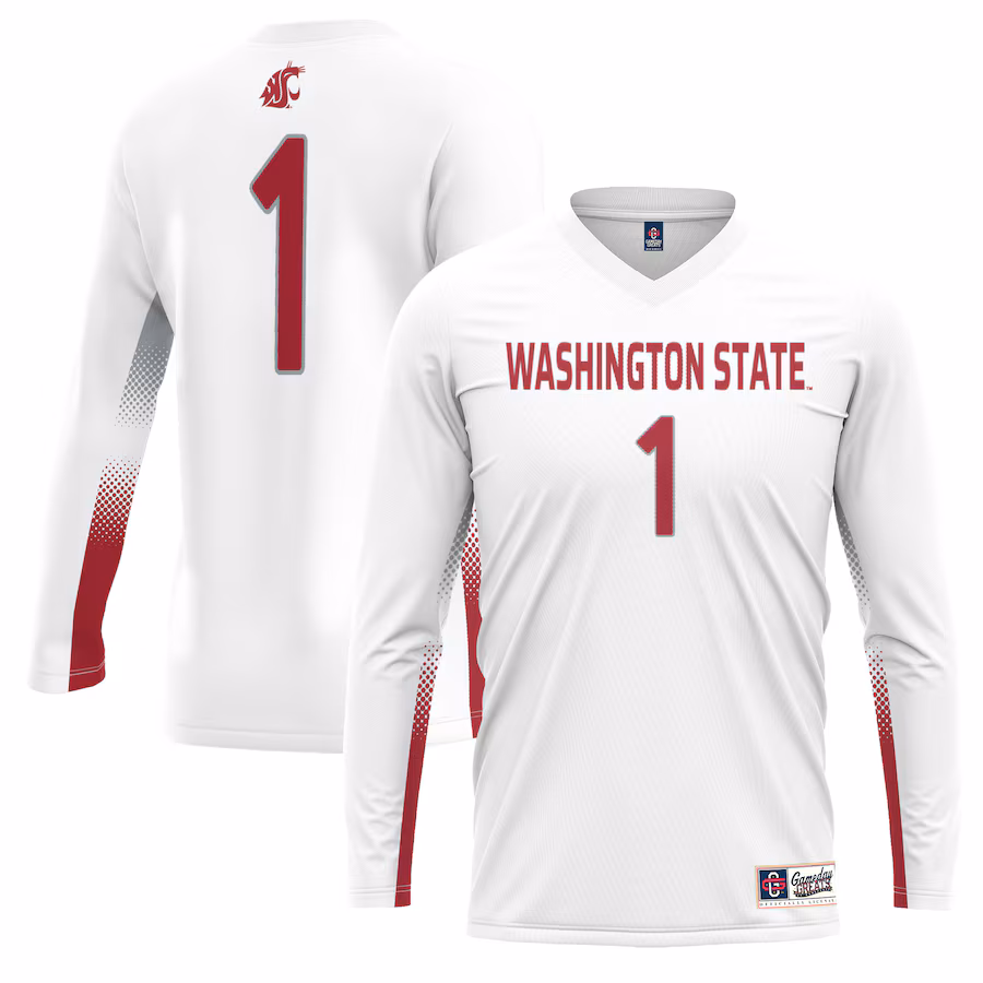 #1 Washington State Cougars GameDay Greats Youth Lightweight Women's Volleyball Jersey - White