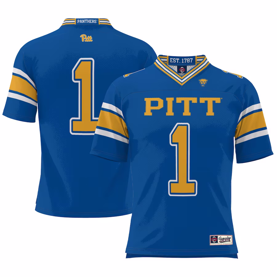 #1 Pitt Panthers GameDay Greats Football Jersey - Cardinal