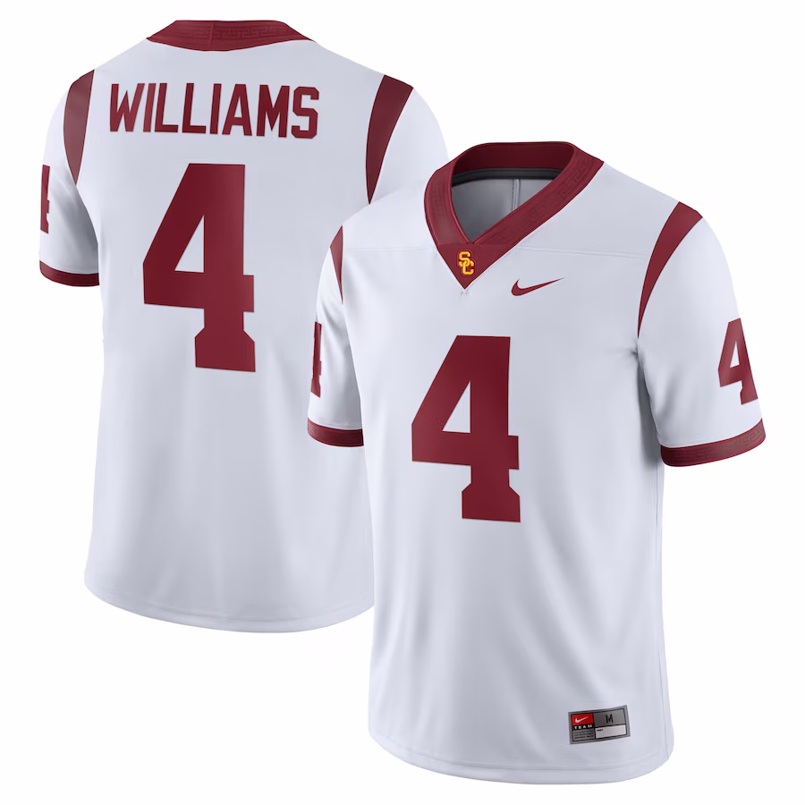 Mario Williams USC Trojans Nike NIL Football Replica Jersey - White