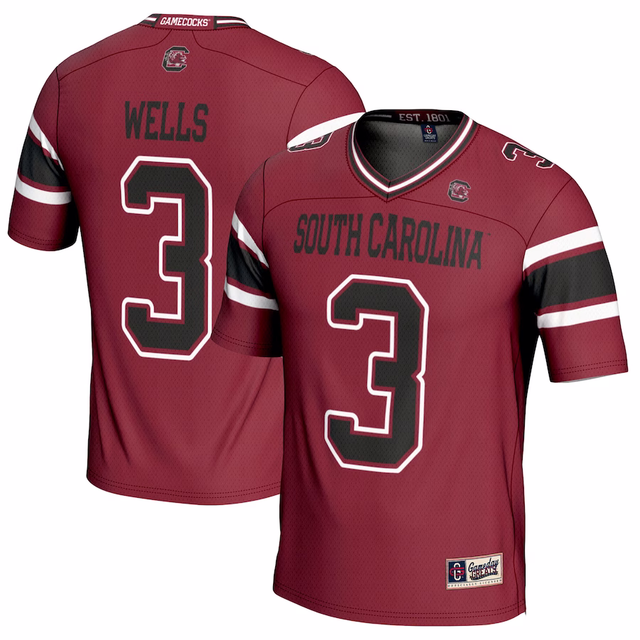 Antwane Wells Jr South Carolina Gamecocks GameDay Greats Youth NIL Player Football Jersey - Garnet
