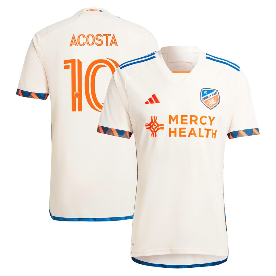 Men's FC Cincinnati Luciano Acosta adidas White 2024 The Canvas Kit Replica Player Jersey