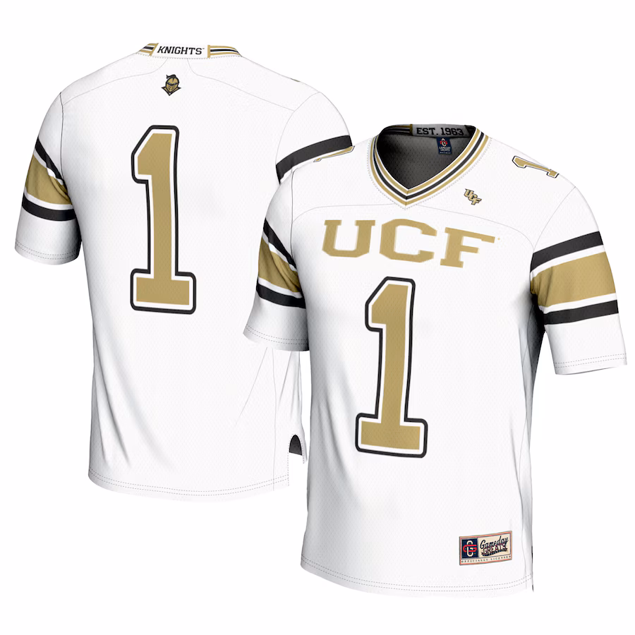 Men's GameDay Greats #1 White UCF Knights Football Jersey