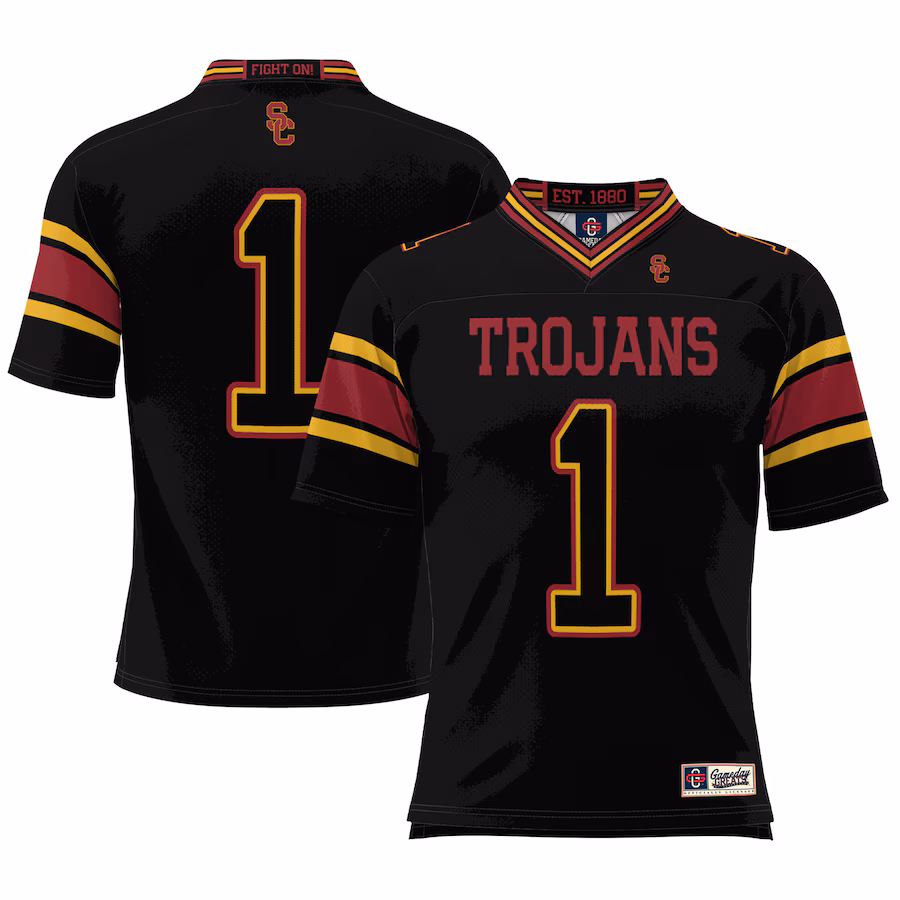 #1 USC Trojans GameDay Greats Football Jersey - Cardinal