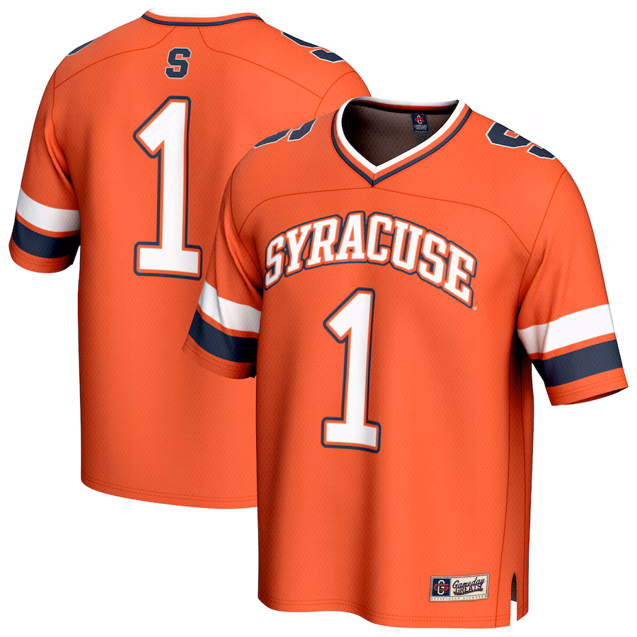 Youth GameDay Greats #1 Orange Syracuse Orange Lightweight Collegiate Football Fashion Jersey