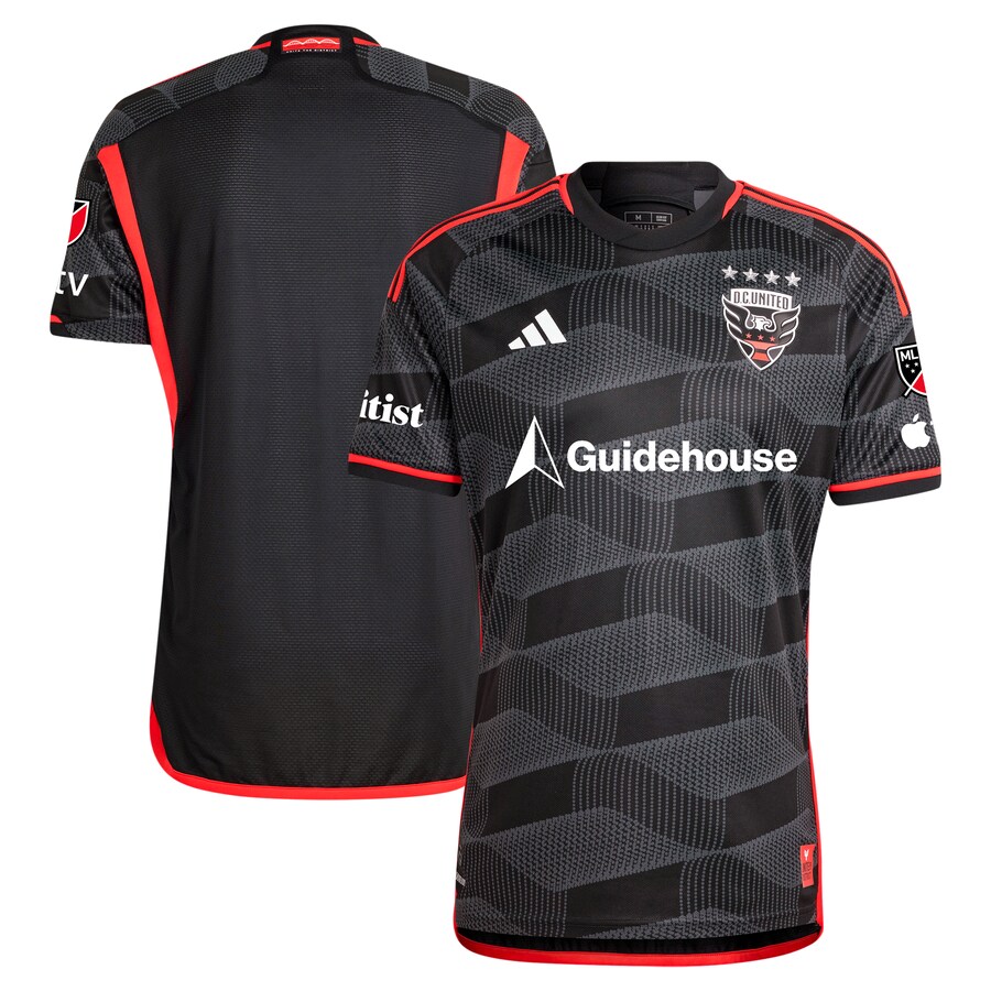 Men's D.C. United adidas Black 2024 The Icon Kit Authentic Jersey