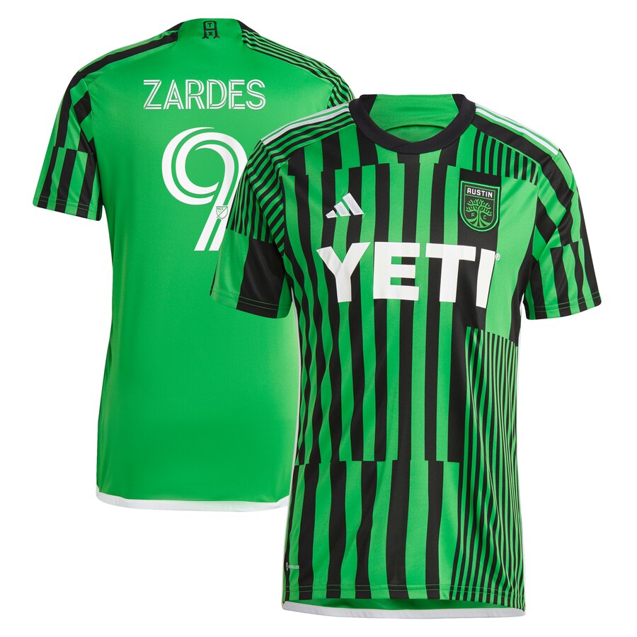 Men's Austin FC Gyasi Zardes adidas Green 2023 Las Voces Kit Replica Jersey